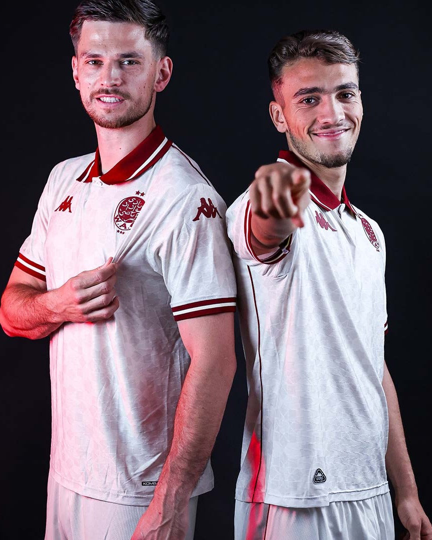 Wydad AC Maillot Away WC Kappa Blanc - Détail accents dorés