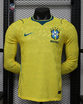 Brazil Home Kit 2026 Long Sleeve Player Version - front