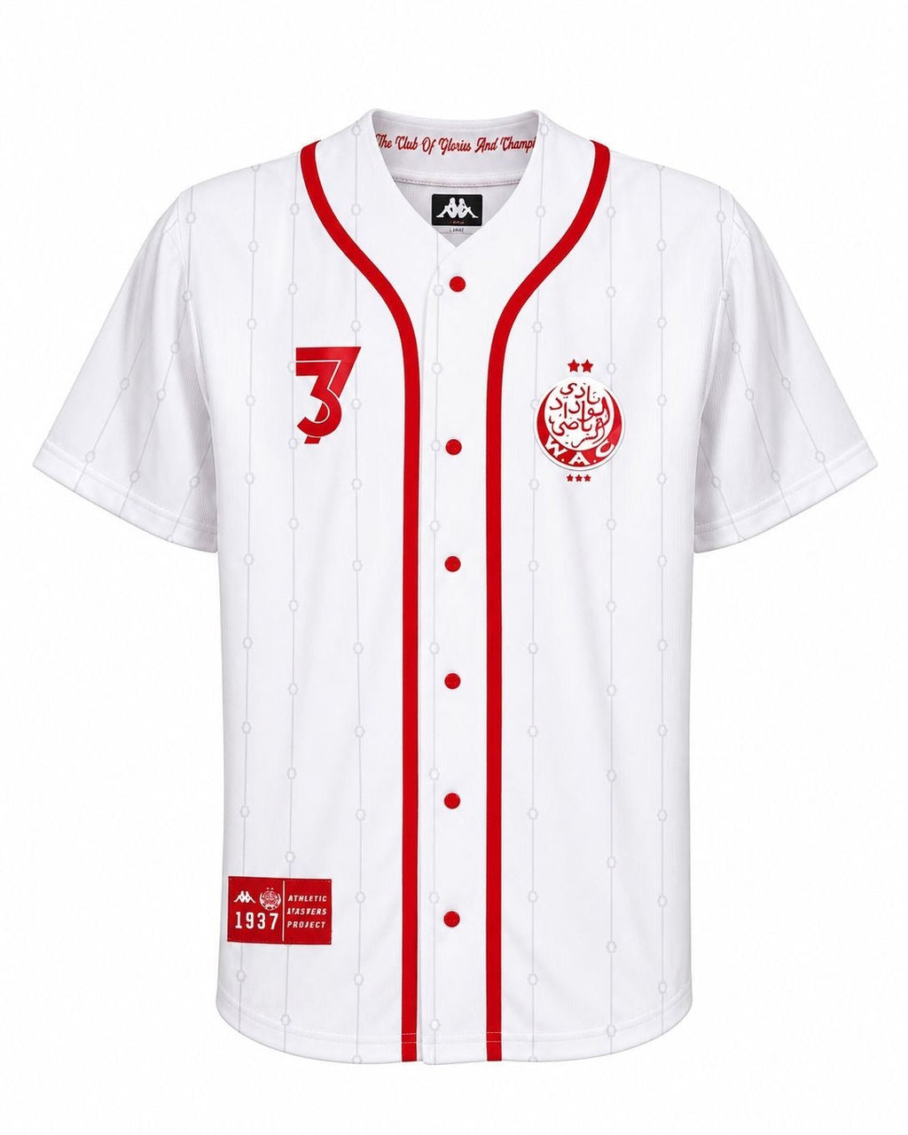 Wydad AC Travel Shirt 2 25/26 Rouge - Vue arrière
