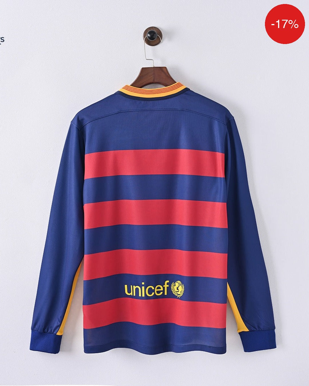 Barcelona Home Kit | Long Sleeve | 2015/16 — Zone11Kits Maroc | Player Version Jersey | مغرب