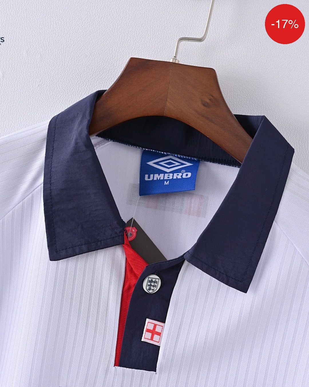 England Home Kit | 1998 — Zone11Kits Maroc | Player Version Jersey | مغرب