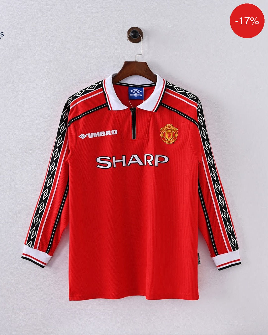 Manchester United Home Kit | Long Sleeve | 1998