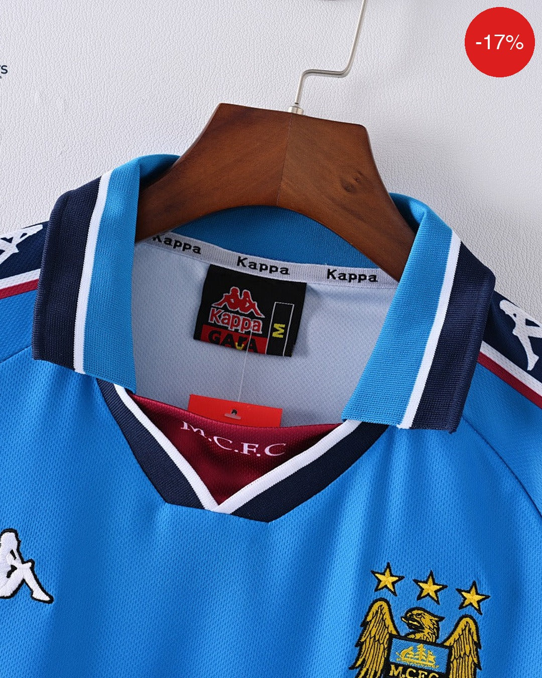 Manchester City Home Kit | 1997/97 — Zone11Kits Maroc | Player Version Jersey | مغرب