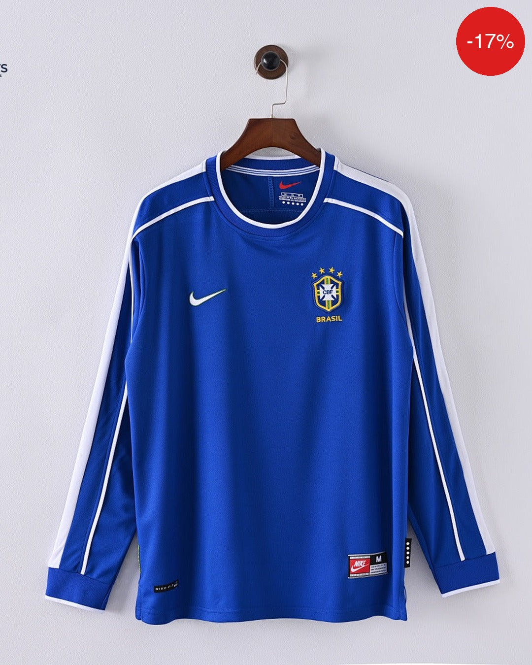 Brazil Away Kit | Long Sleeve | 1998 — Maillot Football Maroc | Football Kit Morocco | قميص كرة القدم المغرب