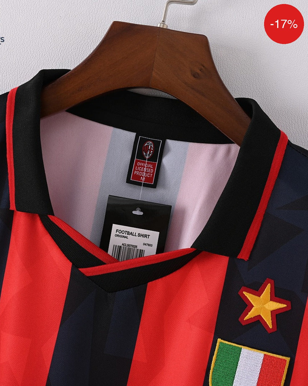 /94 赛季 AC 米兰 Home Kit | 1993 — Zone11Kits Maroc | Player Version Jersey | مغرب