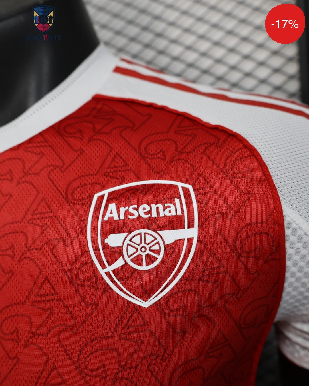 Arsenal Home Kit 2025/26 | Adidas Gothic A Heart of Arsenal | Pro Version — Zone11Kits Maroc | Player Version Jersey | مغرب