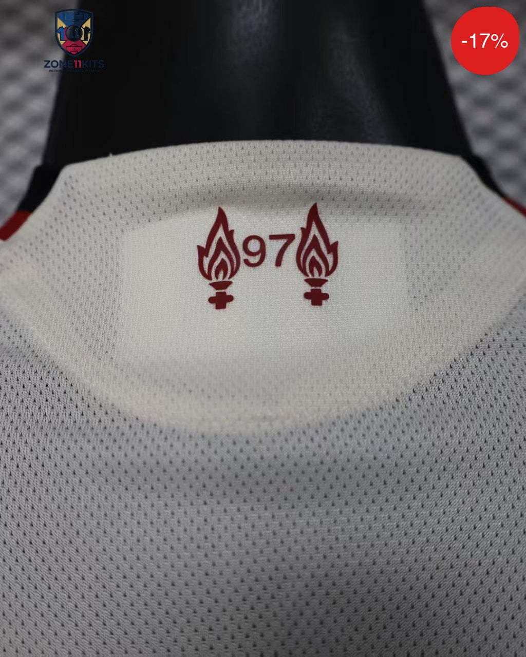 Liverpool Away Kit 2025/26 | Adidas Wonder White Anfield Shield | Pro Version — Zone11Kits Maroc | Player Version Jersey | مغرب
