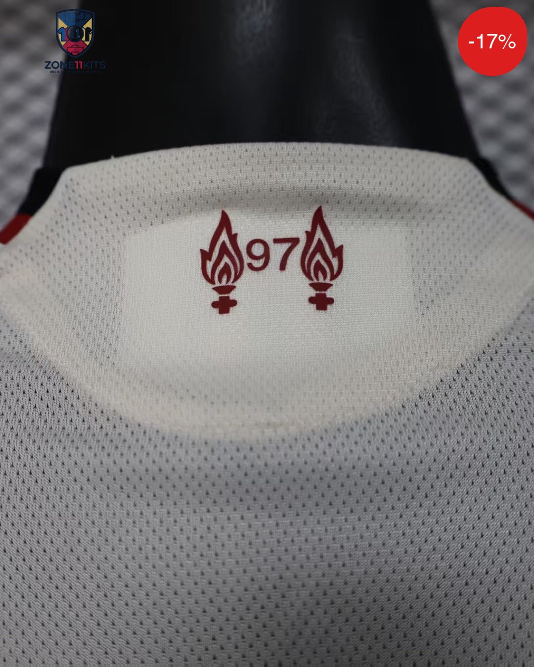 Liverpool Away Kit 2025/26 | Adidas Wonder White Anfield Shield | Pro Version — Zone11Kits Maroc | Player Version Jersey | مغرب
