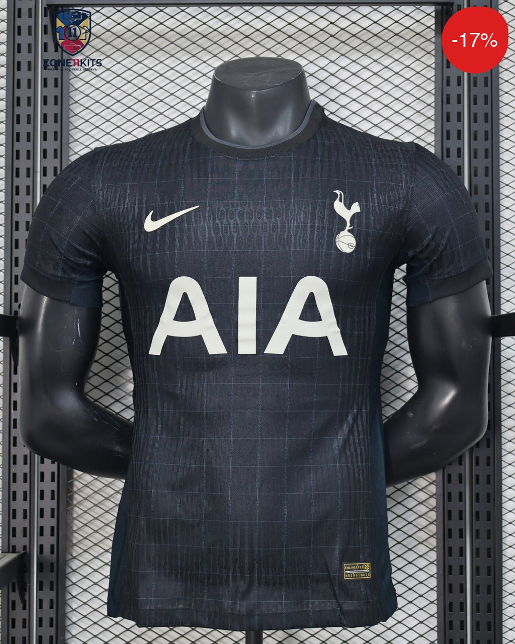 Tottenham Hotspur Away Kit 2025/26 | Nike All Black London Stealth | Pro Version