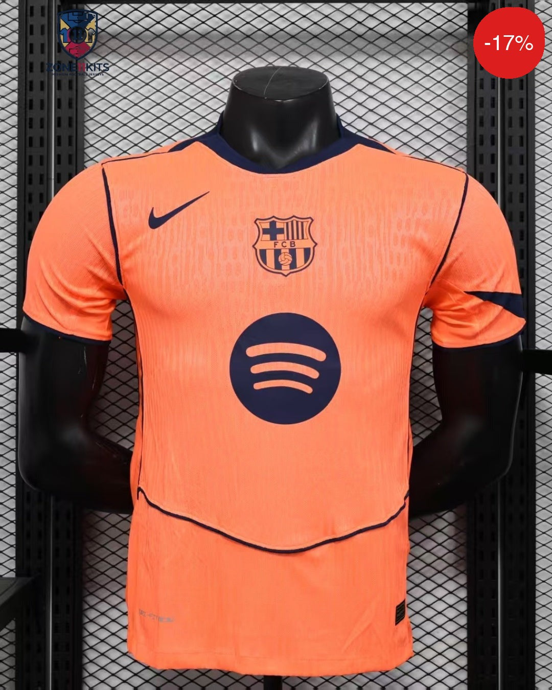 FC Barcelona Third Kit 2025/26 | Nike Bright Mango | Pro Version — Maillot Football Maroc | Football Kit Morocco | قميص كرة القدم المغرب