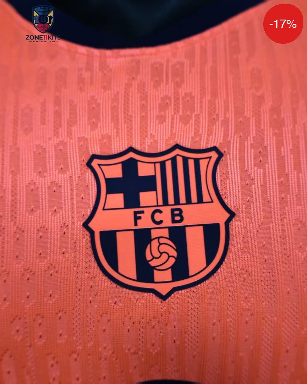 FC Barcelona Third Kit 2025/26 | Nike Bright Mango | Pro Version — Zone11Kits Maroc | Player Version Jersey | مغرب
