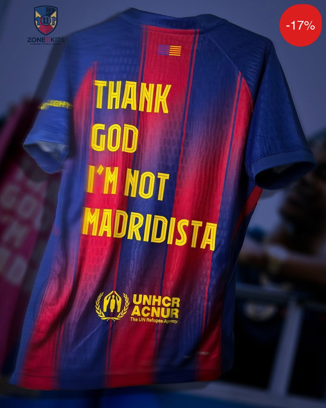 FC Barcelona Special Edition | Thank God I'm Not A Madridista | Nike | Pro Version | 25-26 — Maillot Football Maroc | Football Kit Morocco | قميص كرة القدم المغرب