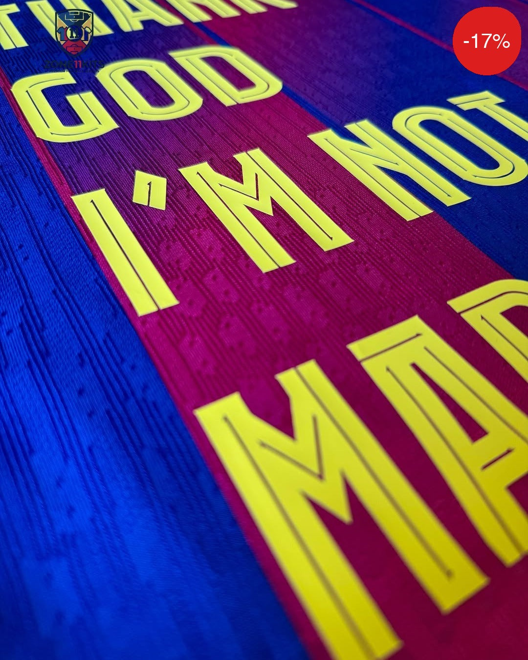FC Barcelona Special Edition | Thank God I'm Not A Madridista | Nike | Pro Version | 25-26 — Zone11Kits Maroc | Player Version Jersey | مغرب