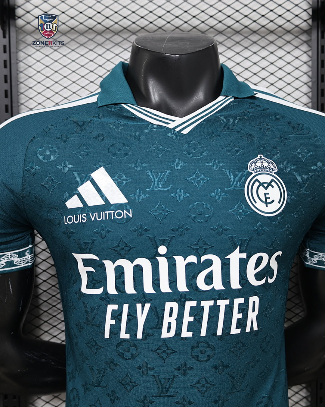 Real Madrid x Louis Vuitton concept shirt detail