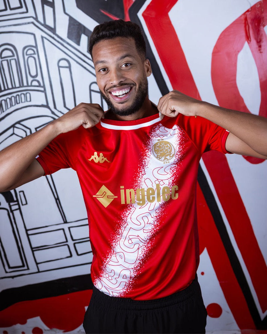 Wydad AC Maillot Away 25/26 Kappa Rouge - Vue avant