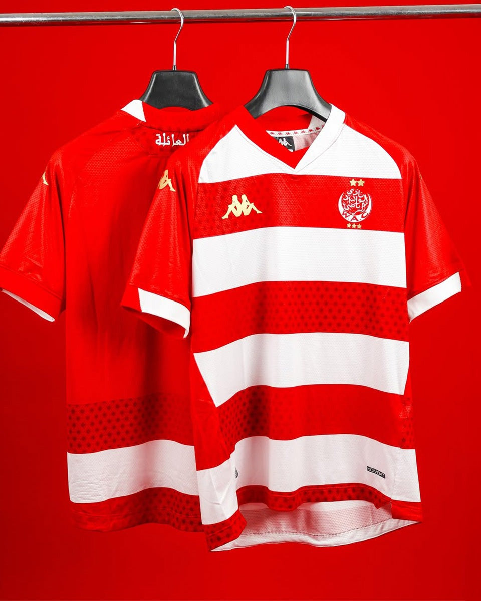 Wydad AC Maillot Home Kappa Rouge - Pose à plat